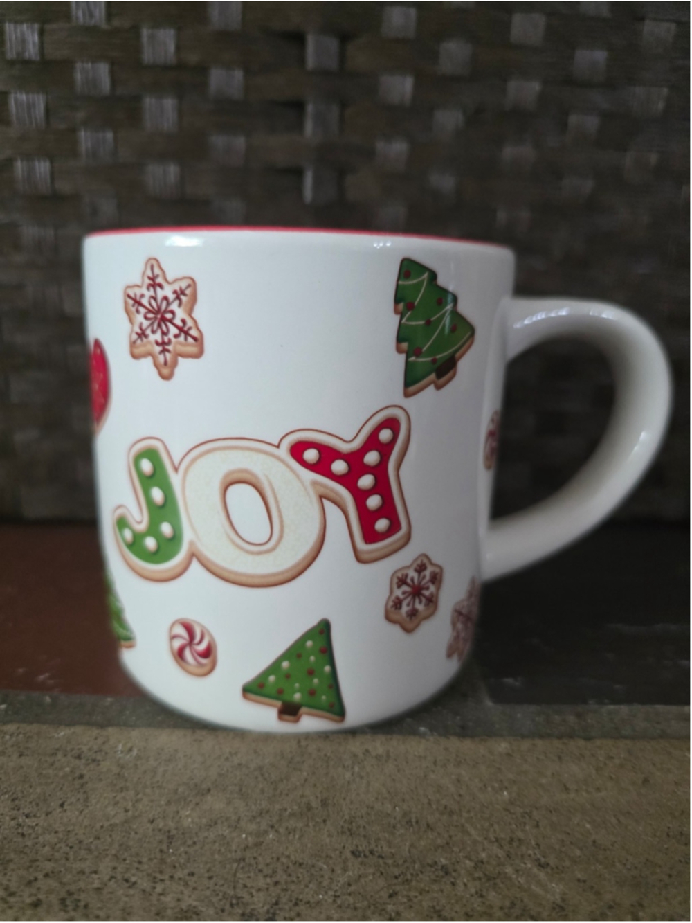 Harry and Davis Christmas Cookie JOY mug